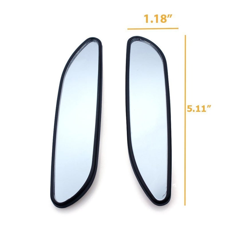 x xotic tech Blind Spot Mirror, 5'' Framed Rhombus HD Glass Convex Adjustable Wide Angle Rear View Mirror,Universal For Car SUVs Truck Motorcycle (2pcs) - Image 2